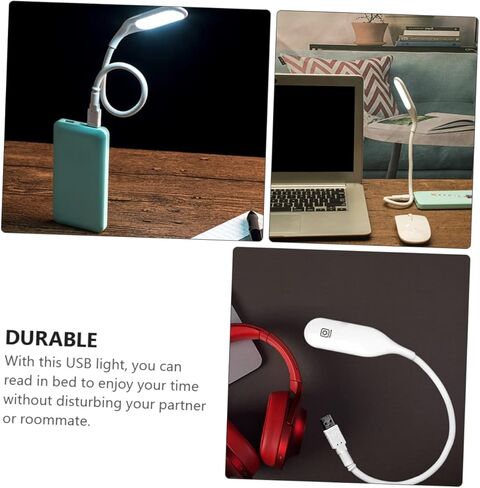 مصباح قراءة LED USB محمول مع ضوء ليلي مرن للتحكم باللمس وقابل للتعتيم للمنزل - ضوء ليلي USB للعناية بالمنزل in Kuwait