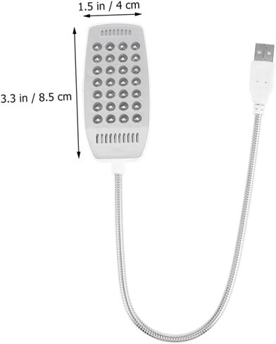 Vaguelly USB Lamp with Bright LED Lights Flexible Gooseneck for Positioning Reading Light for Color USB Powered for Convenience in Saudi Arabia