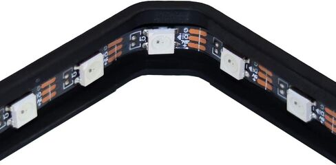 إطار Alphacool Aurora XPX Digital RGB - أسود (12952) - ملحق مبرد وحدة المعالجة المركزية مقاس 2.95 بوصة لسطح المكتب - 15 مصباح LED RGB قابل للتوجيه رقميًا - اتصال ثلاثي السنون in Saudi Arabia
