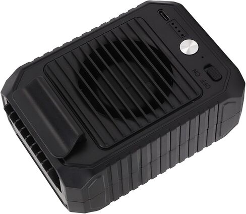 ZJchao Upgraded Strong Airflow Waist Fan with, Necklace Fan. 10000mAh Battery for Fishing Gardening Climbing, Phone Charging Stand. USB powered, Supports 20 hours continuous use in Saudi Arabia