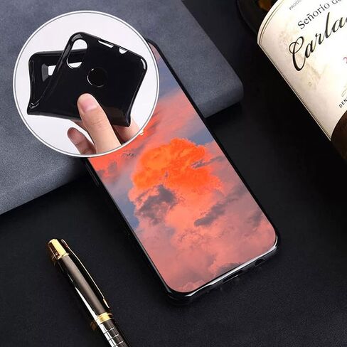لحافظة Ulefone Armor X13، مع [1 × طبقة حماية من الزجاج المقسى]، حافظة حماية من السيليكون الناعم الأسود مقاومة للصدمات لهاتف Ulefone Armor X13 (6.52 بوصة) - الغسق in Kuwait