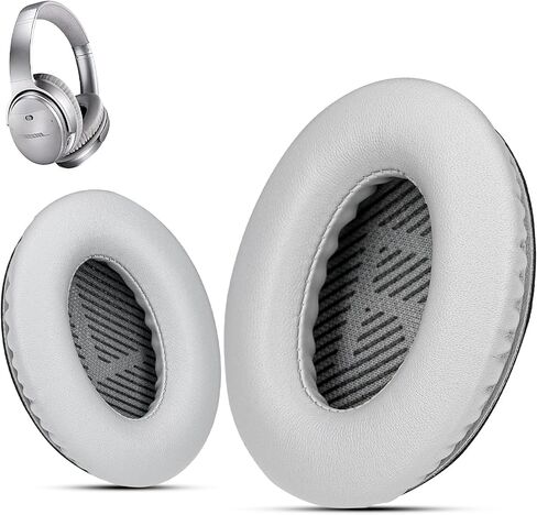 أغطية سماعات رأس بديلة احترافية من Bose، وسادات بديلة لسماعات الرأس من Lambskin Bose لـ QuietComfort 35 ii/QC35/QC25/QC2/QC15/Ae2/Ae2i/Ae2w/SoundTrue & SoundLink، من Krone Kalpasmos - أسود in Kuwait