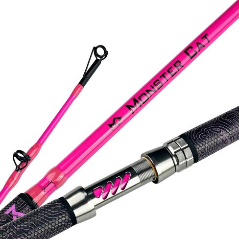 Monster Catfish Fishing Rod, 1 Piece 7’ Glow with Black Light Catfishing Casting Rods Heavy in Kuwait