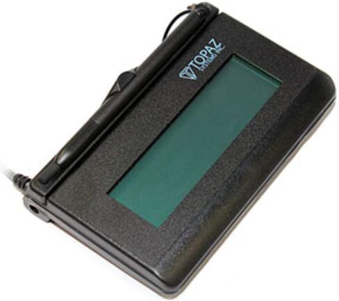 لوحة التقاط التوقيع Topaz T-L462-B-R LCD 1x5 - اتصال تسلسلي (وليس USB) (متجدد) in Kuwait