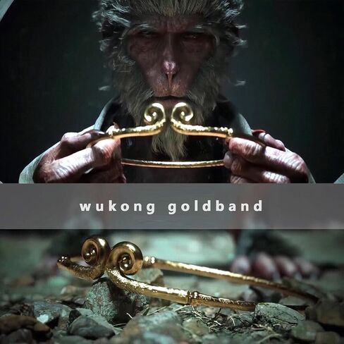 Black Myth: Wu kong Accessories Jewelry مجموعة مكونة من 4 قطع من عصابة رأس ذهبية إصدار جامعي مادي 1: 1 مجموعة مصممة خصيصًا لعشاق ألعاب Wukong [لعبة Ps6 غير متضمنة] in Kuwait