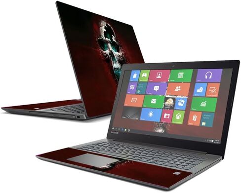 غلاف MightySkins متوافق مع Lenovo IdeaPad 320 17" (2017) - جمجمة شريرة | غطاء ملتف من الفينيل واقٍ ومتين وفريد ​​من نوعه | سهل التطبيق والإزالة وتغيير الأنماط | صنع في الولايات المتحدة الأمريكية in Saudi Arabia