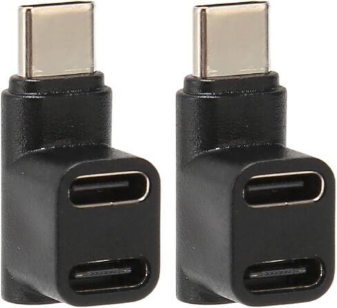 Keenso USB C 3.1 90 Degree Adapter for Fast Data Transmission and Charge for Gamers and Tech Enthusiasts, 2PCs White in Saudi Arabia