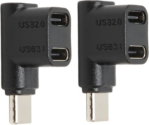 Keenso USB C 3.1 90 Degree Adapter for Fast Data Transmission and Charge for Gamers and Tech Enthusiasts, 2PCs White in Saudi Arabia