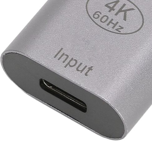 Pssopp USB C Female to Male Adapter, Aluminum Alloy, 4K 60HZ Resolution, Plug and Play for Laptops and Phones in Saudi Arabia