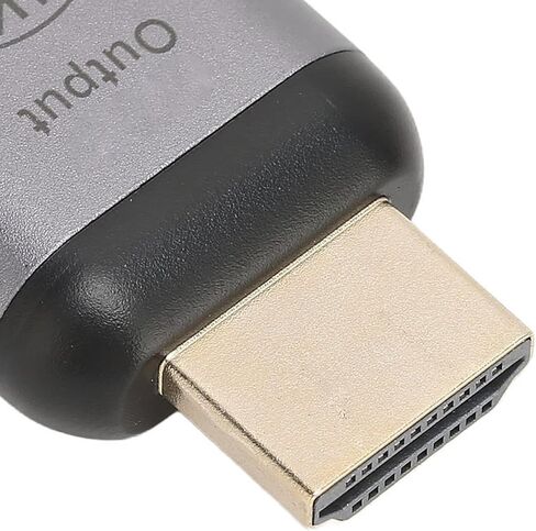Pssopp USB C Female to Male Adapter, Aluminum Alloy, 4K 60HZ Resolution, Plug and Play for Laptops and Phones in Saudi Arabia
