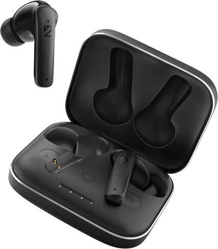 Back Bay Audio - مقرها الولايات المتحدة الأمريكية - iPhone + Android Earbuds Wireless Bluetooth V5.3، سماعات أذن زرقاء مقاومة للعرق لهواتف Android، سماعات أذن صغيرة مع ميكروفون لاسلكي لسماعات أذن iPhone Bluetooth in Kuwait