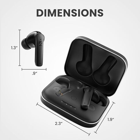 Back Bay Audio - مقرها الولايات المتحدة الأمريكية - iPhone + Android Earbuds Wireless Bluetooth V5.3، سماعات أذن زرقاء مقاومة للعرق لهواتف Android، سماعات أذن صغيرة مع ميكروفون لاسلكي لسماعات أذن iPhone Bluetooth in Kuwait