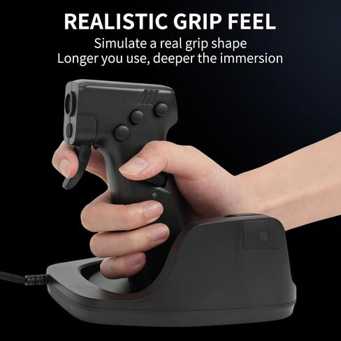 L25B Gun Grip Mouse: Wired Gaming Mouse, Dual Mouse Sensors for Realistic Aiming, Independent DPI Setting Buttons of Each Sensor, Smooth Movement Design, FPS Game Immersive Shooting in Saudi Arabia