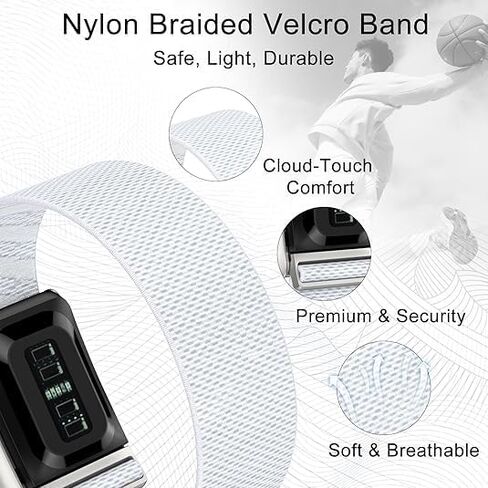 Nylon Sport Band, Compatible with Whoop 5.0 Bicep Bands (One, Peak, Life), Breathable & Adjustable in Saudi Arabia