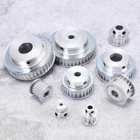 MECCANIXITY 2 Pcs Aluminium Timing Pulley, XL 15 Teeth 10mm Bore Synchronous Wheel Timing Belt Pulley 5.08mm Pitch 11mm Slot Width for Belt, CNC Machine, 3D Printer in Saudi Arabia