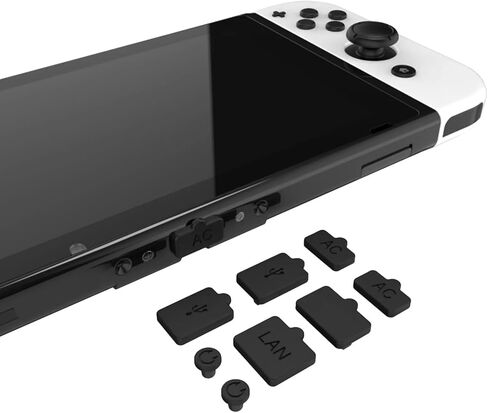 Host Base Dust Plug Silicone Dustproof Protective Cover Game Console Spare Accessories Part for Switch/Switch OLED in Saudi Arabia