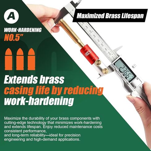 مجموعة أدوات مقارنة الرصاص ومسافة الرأس - مجموعة أدوات مقارنة الرصاص مع 14 إدراجًا و6 البطانات - مستلزمات ومعدات إعادة التحميل - نطاق واسع الحجم - قياس دقيق in Kuwait