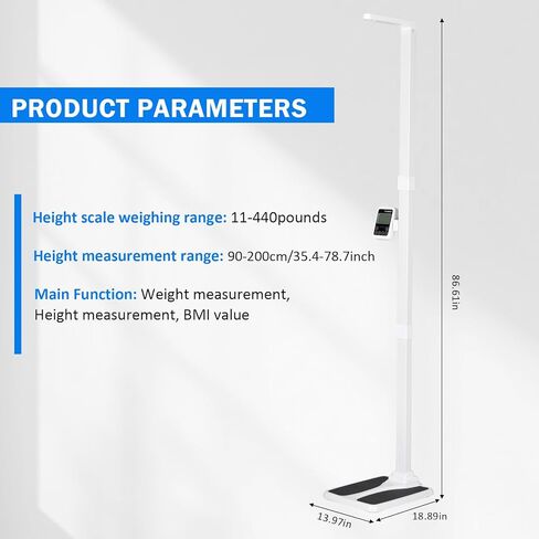 قياس الارتفاع من سبائك الألومنيوم للبالغين والأطفال، قياس الارتفاع، قضيب قياس الارتفاع المحمول، 8-82 بوصة/20-210 سم/وحدة مع سم وبوصة 8-82، للمنزل والمكتب وصالة الألعاب الرياضية والفحص الطبي in Kuwait