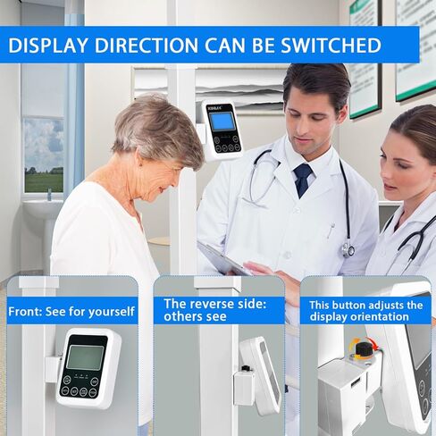 قياس الارتفاع من سبائك الألومنيوم للبالغين والأطفال، قياس الارتفاع، قضيب قياس الارتفاع المحمول، 8-82 بوصة/20-210 سم/وحدة مع سم وبوصة 8-82، للمنزل والمكتب وصالة الألعاب الرياضية والفحص الطبي in Kuwait