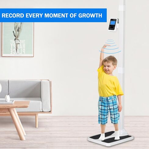 قياس الارتفاع من سبائك الألومنيوم للبالغين والأطفال، قياس الارتفاع، قضيب قياس الارتفاع المحمول، 8-82 بوصة/20-210 سم/وحدة مع سم وبوصة 8-82، للمنزل والمكتب وصالة الألعاب الرياضية والفحص الطبي in Kuwait