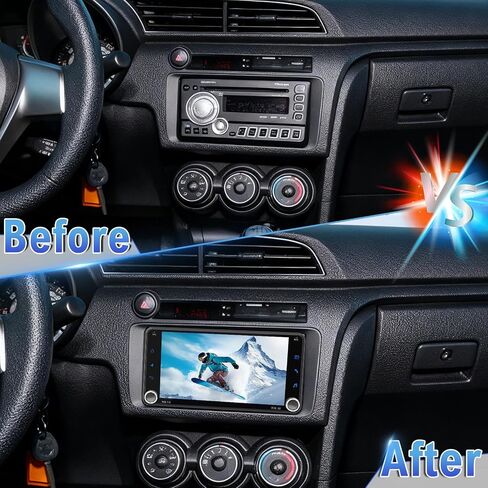 راديو ترقية ستيريو للسيارة Android 14 Double Din لسيارة Toyota Scion tc 2011-2016، 4G+64G 7 بوصة شاشة لمس لاسلكية Carplay Android Auto GPS WiFi Bluetooth RDS DSP SWC Mirrorlink Mic كاميرا احتياطية in Kuwait