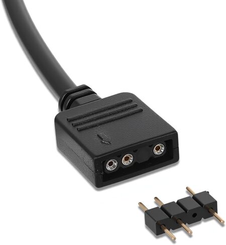 6 قطع تمديد كابل ARGB، 11.8 بوصة 5 فولت 3 دبابيس، مقسم أنثى إلى أنثى لتمديد مراوح الكمبيوتر الشخصي أو مراوح سلسلة LED in Kuwait