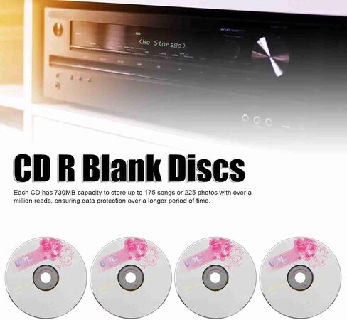 CD R Blank Discs, 52X 730MB Recordable Disc for Video Camera, Blank CDs, for Storing Digital Images Music Data (EIMSOAH72y5pw6rqc-12) in Saudi Arabia
