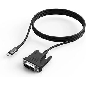 1.8M TY>pe C to DVI 24+ +5 Converter Cord HD 1080P USB Adapter for Pro LCD Projector M>oni>tor in Saudi Arabia