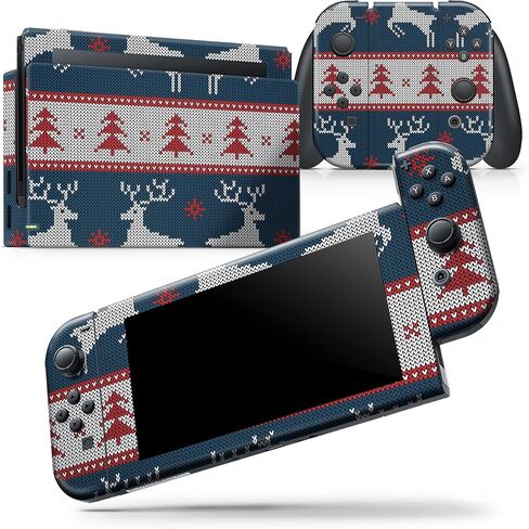 Design Skinz - Compatible with Nintendo DSi XL - Skin Decal Protective Scratch-Resistant Removable Vinyl Wrap Cover - Knitted Ugly Christmas Sweater V3 in Saudi Arabia