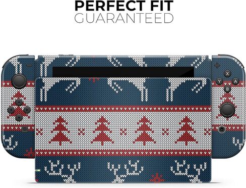 Design Skinz - Compatible with Nintendo DSi XL - Skin Decal Protective Scratch-Resistant Removable Vinyl Wrap Cover - Knitted Ugly Christmas Sweater V3 in Saudi Arabia