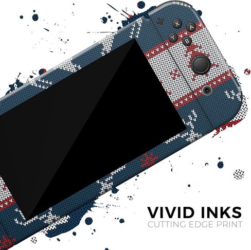 Design Skinz - Compatible with Nintendo DSi XL - Skin Decal Protective Scratch-Resistant Removable Vinyl Wrap Cover - Knitted Ugly Christmas Sweater V3 in Saudi Arabia