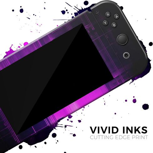 Design Skinz - متوافق مع Nintendo DSi XL - غطاء حماية من الفينيل قابل للإزالة ومقاوم للخدش - خلل وردي زاهٍ تجريدي in Saudi Arabia