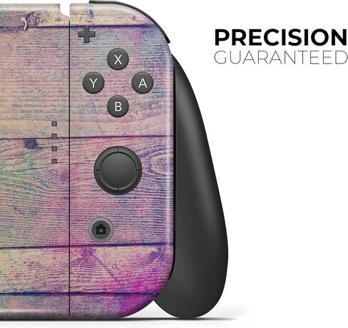 Design Skinz - Compatible with Nintendo DSi XL - Skin Decal Protective Scratch-Resistant Removable Vinyl Wrap Cover - Pink & Blue Grunge Wood Planks in Saudi Arabia