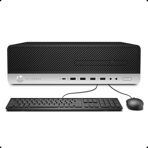 HP EliteDesk 800 G4-SFF، Core i7-8700 3.2 جيجا هرتز، 32 جيجا رام، 1 تيرابايت NVMe، Windows 11 Pro 64Bit، DVD، (متجدد) in Saudi Arabia