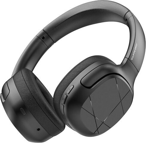 Noise Cancelling Headphones, 50 Hours Wireless On Ear Headphones, Foldable Headphones, HiFi deep bass, Customized EQ, Multi Language Translation, Suitable for Travel, Work (Off White) in Kuwait