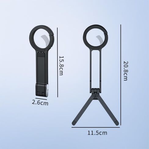 Magnetic Phone Holder, Carabiner Phone Tripod with Strong Grip for Desk, Portable Hands Free Phone Mount for Compatible with Smartphone in Saudi Arabia