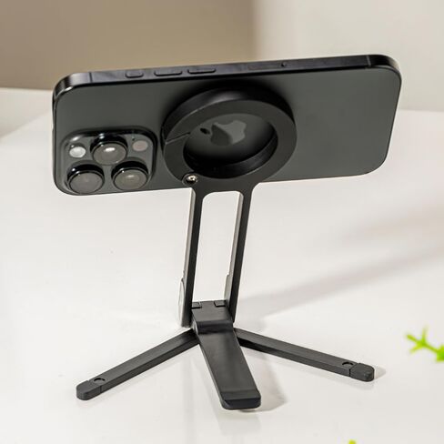 Magnetic Phone Holder, Carabiner Phone Tripod with Strong Grip for Desk, Portable Hands Free Phone Mount for Compatible with Smartphone in Saudi Arabia