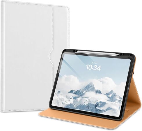 VIKESI Case for iPad Pro 13-inch M5 or M4 Released in 2025 or 2024, Leather Stand Cover with Apple Pencil Holder, Auto Wake/Sleep, Multiple Viewing Angles, Built in Hand Strap & Pocket,Navy Blue in Saudi Arabia