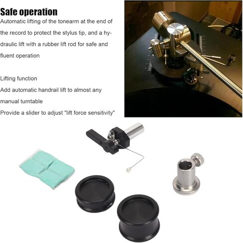 Automatic Tonearm Arm Lifter, Professional High End Tonearm Safety Raiser for Turntable Disc, Turntable Record Player Arm Lifter, Adjustable Height in Saudi Arabia