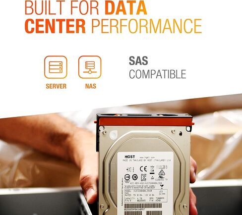 HGST Ultrastar 7K4000 4TB 3.5in 7200 RPM SAS 12Gb/s 64MB Cache Internal Enterprise Hard Drive - HUS724040ALS640 (Renewed) in Saudi Arabia