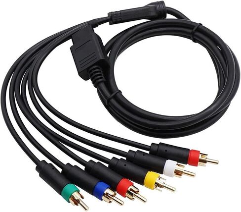 RGB/RGBS Cable Compatible with The NGC/N64 /SNES Color Monitor Component Cable Game Console Accessories A9U3(A) in Saudi Arabia