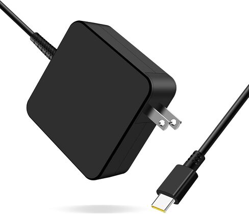 65W USB C Charger Compatible with Lenovo Thinkpad/Yoga/Chromebook, Mac Book Pro, Huawei Matebook, Dell Latitude, HP Spectre, Acer Chromebook, Asus Zenbook Laptop Type C Power Supply Adapter in Saudi Arabia