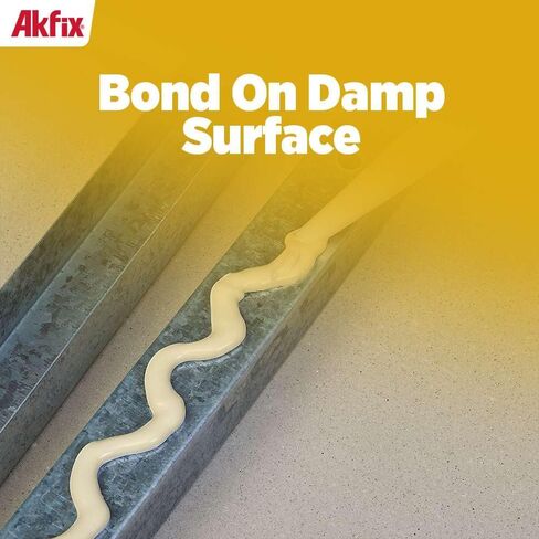 Akfix 510 Flexible Construction Adhesive - Polyurethane Sealant for Floor, Wood, Ceramic, Tile, Granite, Concrete, Rubber, FRP Metal | Power Grab Waterproof Adhesive for DIY&Construction - 10.4 Oz in Saudi Arabia
