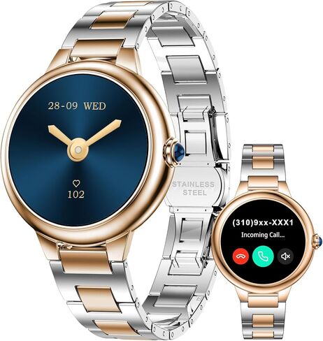 SOUYIE 2026 DA GPT Smart Watch for Women, 1.19" AMOLED Display, AI Customizable Watch Face, Heart Rate, Sleep Monitor, 107 Sports Modes Fitness Tracker, Compatible with iOS & Android in Kuwait