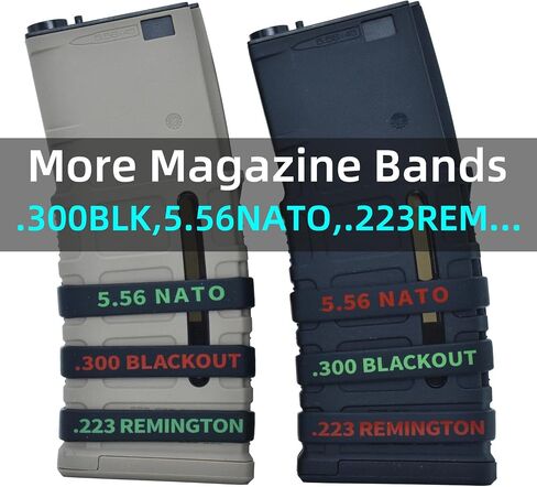12 Pack Miaozhun .223 Remington Magazine Marking Bands .223 Magazine Caliber Identification in Saudi Arabia