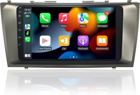 راديو السيارة لتويوتا كامري 2007-2011 (مع J-B-L 9 بوصة Android 14 مجموعة ترقية ستيريو لاسلكية CarPlay Android Auto Touch Screen GPS WiFi FM SWC كاميرا احتياطية Pantalla para in Kuwait