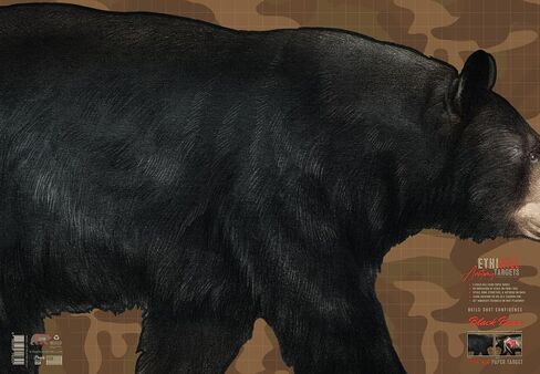 Bear Target 2-Sided Paper Range Targets (3pack) 27" x 39" for Archery & Rifle Hunters | Realistic Educational Anatomy Illustration by EthiKill… in Saudi Arabia
