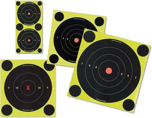 BIRCHWOOD CASEY Shoot-N-C 2" Bull's-Eye Reactive Targets - Highly Visible Instant Feedback Self-Adhesive Shooting Target Stickers - 108 Targets in Saudi Arabia