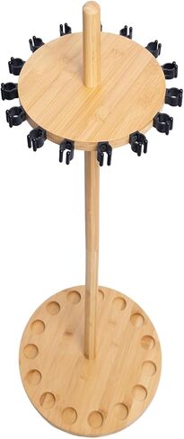 Waxaya Fishing Rod Rack, Fishing Pole Rack Holds Up to 8 Fishing Rods, Environmental and Durable Bamboo Construction, for Garage Storage Organizer in Kuwait