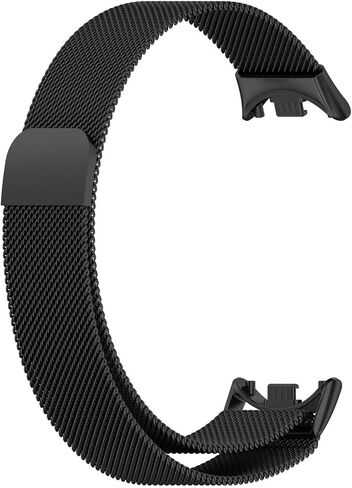 Metal Band Compatible with Xiaomi Mi Band 8, Mi Band 10, Mi Band 9 Replacement Bands Women Men, Stainless Steel Mesh Loop Adjustable Wristband Replacement Strap in Saudi Arabia